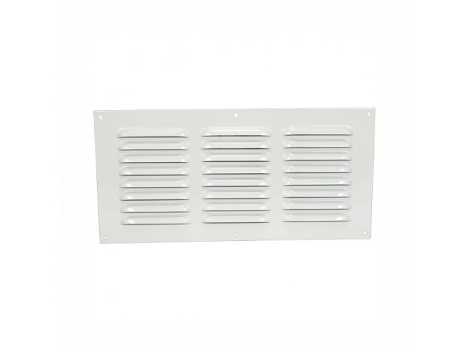 Větrací mřížka kovová 305x150 mm MVMPO305x150/3-bílá