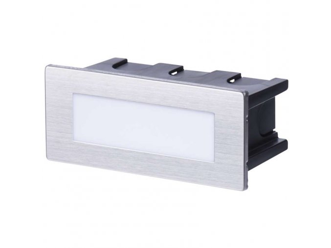 LED orientační vestavné svítidlo 123x53mm 1,5W, IP65, teplá bílá