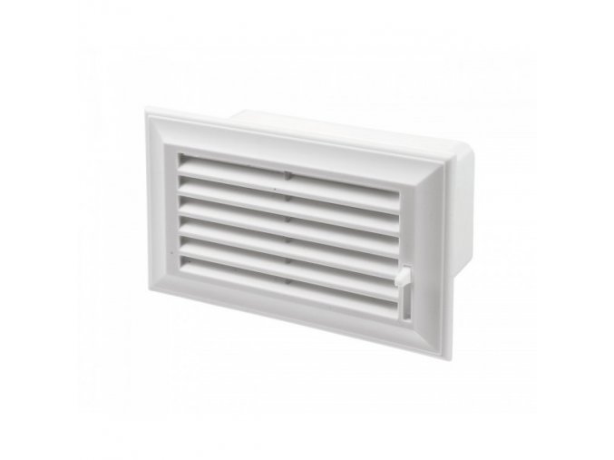 Ukončovací mřížka 110x55 mm PVC regulovatelná 572