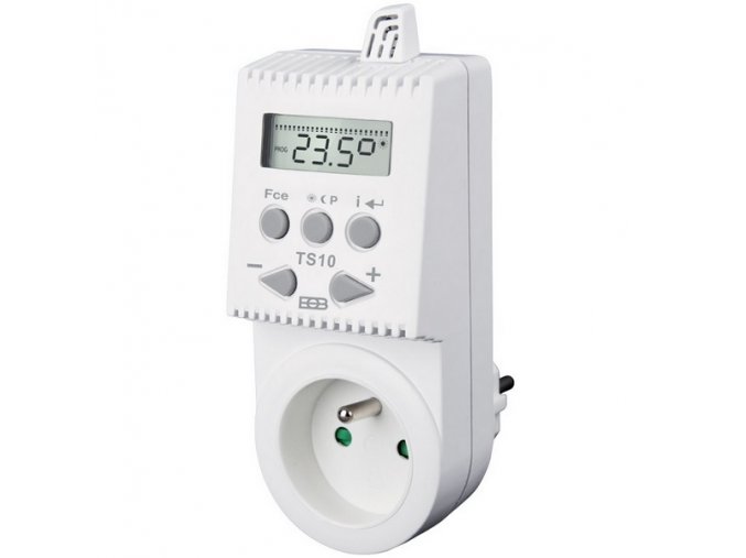 Zásuvkový termostat TS10 digitální