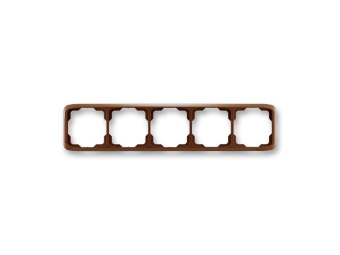 Rámeček TANGO 3901A-B50 H pětinásobný vodorovný hnědá