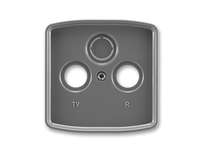 Kryt Tango 5011A-A00300 S2 zásuvky TV s vylamovacím otvorem kouřově šedý