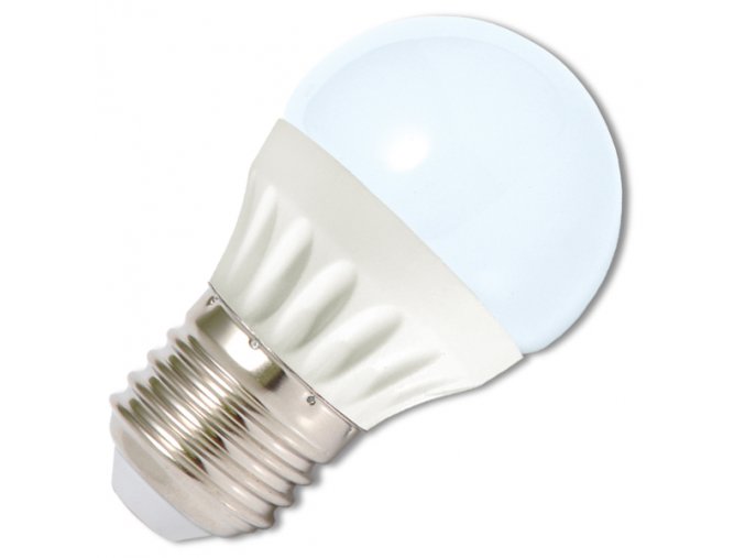 LED žárovka E27  5W LED5W-G45/E27/4100K studená bílá
