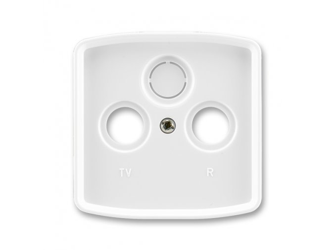 Kryt Tango 5011A-A00300 B zásuvky TV s vylamovacím otvorem bílý