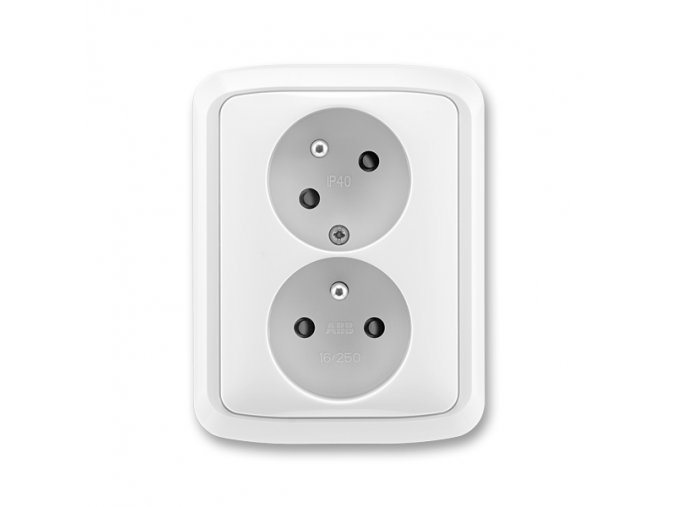Dvojzásuvka TANGO 5513A-C02357 B bílá 230V