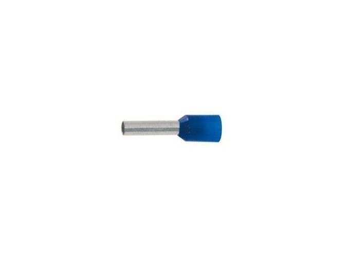 Dutinka izolovaná lisovací pro kabel 2,5 mm2 modrá, 100 ks