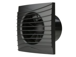 tichy koupelnovy ventilator dalap 125 dark se zpetnou klapkou cerny