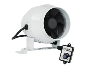 potrubni ventilator dalap mf 100 ec s uspornym motorem a regulatorem otacek