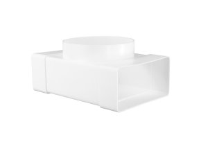 pvc odbocka t pro kruhove a hranate potrubi o 125 mm 204x60mm
