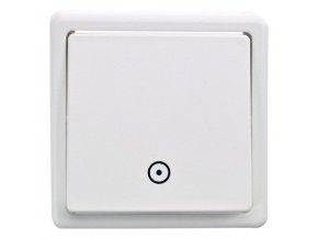 Tlačítko bez kontrolky bílé 3553-80289 B1 Classic