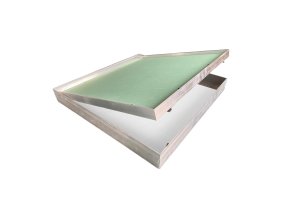 revizni dvirka pod obklad zapusteny do zdiva 200x300 12,5 gkbi us pohled