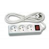 Prodlužovací kabel 1,5m 3 zásuvky s vypínačem