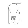 LED zarovka 20W A65 E27 4100 01