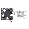 ventilator 12V 30x30x10mm 0,1A 8000ot min