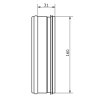 kovova zaslepka s tesnici gumou pro vzduchovody 160 mm 03