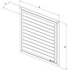 Větrací mřížka nerez NVM 150x150 K Krytka
