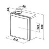 Ventilátor radiální Vents VNV-1 80KP (s obezdívkou)