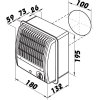 Ventilátor radiální Vents 100 CFT s časovým spínačem
