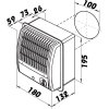 Ventilátor radiální Vents 100 CFT turbo s časovým spínačem