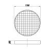 Filtrační vložka KAP-F 150 mm pro kruhový filtr KAP 150