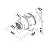 Ventilátor do potrubí Dalap AP 125 Quiet se sníženou hlučnosti