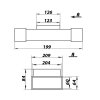 Redukce, odbočka 2x 204x60 /125 mm PVC 632