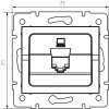 logi zasuvka datova 1x rj45 cerna 01