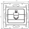 logi zasuvka datova 1x rj45 cerna 01