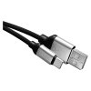 USB kabel 2.0 A M USB C 1m cerny