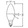 LED žárovka E14 svíčka 5,7W OSRAM LED VALUE CL B40 FR 5,7W/840/E14, neutrální bílá