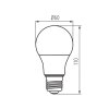 LED žárovka stmívatelná E27 7,3W IQ-LEDDIM A60 7,3W-NW