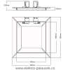Revizní dvířka do sádrokartonu RDSt 300x300 GKB US, těsnění