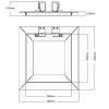 Revizní dvířka do sádrokartonu RDS 200x200 GKB US