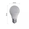 LED zárovka Classic A60 5,2W E27 tepla bila 04