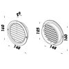 vetraci mrizka kruhova se sitkou bvs 125 mm bila