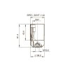 Objímka E27 vnější závit bílá 1352-13400