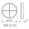 Zpětná klapka WIR ZL100 100 mm