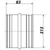kovova spojka vnitrni o 315 mm