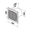 Ventilátor Vents 100 ST12 na 12V s časovým spínačem