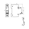 Jistič 10A jednofázový KMB6-C10/1 C 10 Kanlux10 A/1/C