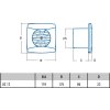 tichy ventilator cata uc 12 26db bily rozmery