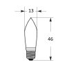 led zarovka do svicnu 14 55v 0,1w e10 c13 rozmery