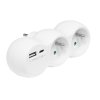 zasuvka rozbocovaci XQBZ 2x230v usb a usb c 01