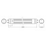 ledvance led trubice t8 st8e 1,2 16w 840 em rozmery