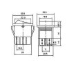 Přepínač kolébkový OFF-ON 2pol.250V/15A červený