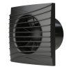 tichy koupelnovy ventilator dalap 125 dark z s casovym dobehem a zpetnou klapkou cerny