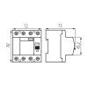proudovy chranic 25A KRD10 4 25 30 4 typ A Kanlux rozmery