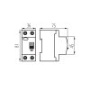 proudovy chranic 25A KRD10 2 25 30 2 typ AC Kanlux rozmery