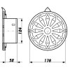 Větrací mřížka 125 mm dekorativní RETRO 125