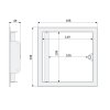 revizni dvirka nerez 150x300 tlacny zamek rozmery